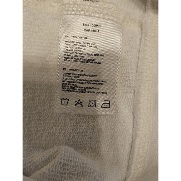 Unisex Chick-Fil-A Cow Print Hoodie Double Pocket Cream Sweatshirt Size 2XL - Picture 4 of 9